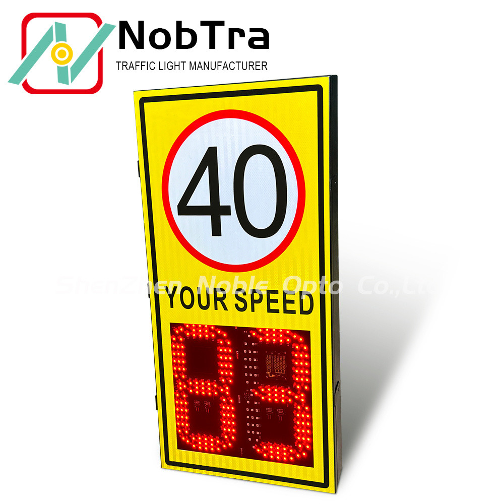 Solar Radar Speed Sign IP54 Weatherproof Lithium Battery Stock Options