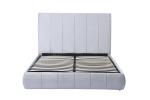 Wooden Modern 2.03m Queen Size Platform Bed High Back Hotel