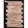 Buy cheap Peach Pink Walkway 150x600mm Cultured Stone Veneer Panels from wholesalers