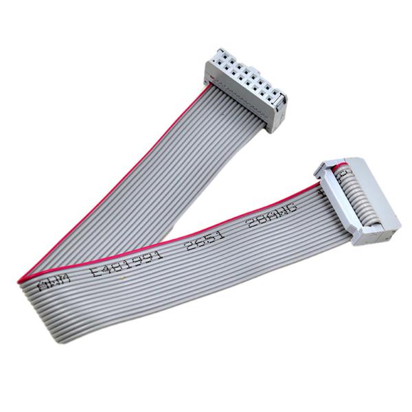 Buy cheap 2.54mm Double Row IDC Flat Ribbon Cable UL2651 Type 28AWG Male Plug from wholesalers