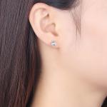 0.6X0.6cm 0.9 Gram Sterling Silver Jewelry Earrings Birthstone Ball Stud Earring