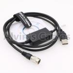 6 Pin Hirose Male to Total Station USB Data Cable For Sokkia Topcon for w8 w7