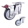 Buy cheap TPR 5 Inch Locking Swivel Casters , 120kg Capacity Small Spring Loaded Casters from wholesalers