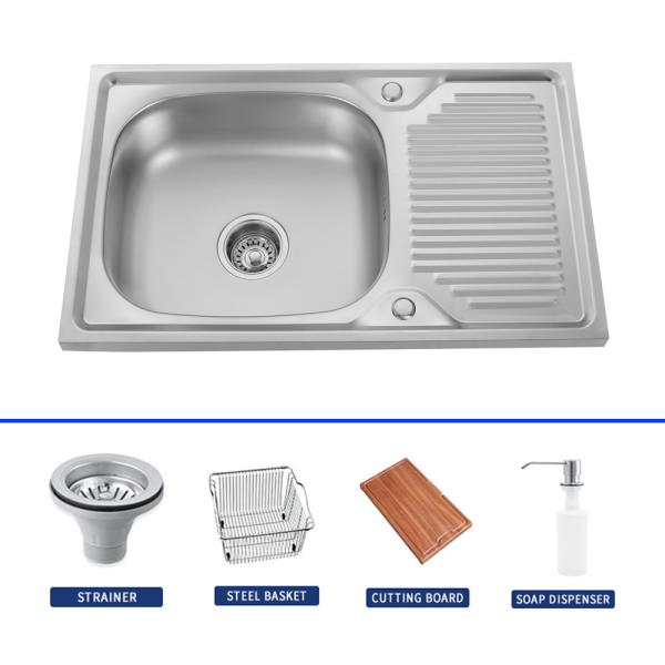 Buy cheap Square Single Bowl Drop In Kitchen Sink for Contemporary Kitchen from wholesalers