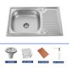 Buy cheap Square Single Bowl Drop In Kitchen Sink for Contemporary Kitchen from wholesalers