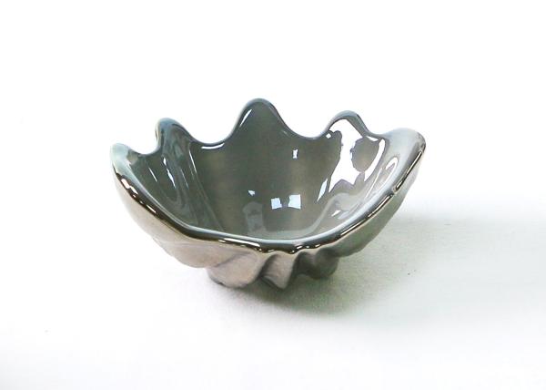 Buy cheap 8.5cm Handmade Lead Free Glass Bowls Solid Gray Chopsticks Holder from wholesalers