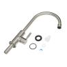 Buy cheap cupc 304 Stainless Steel Kitchen Mixer Cold Water Tap Single Handle Brushed sink Faucet from wholesalers