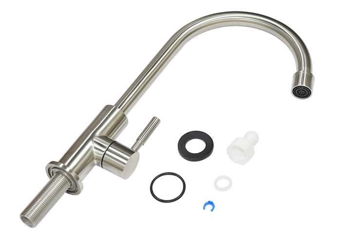 cupc 304 Stainless Steel Kitchen Mixer Cold Water Tap Single Handle Brushed sink Faucet