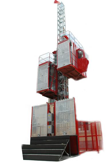 Buy cheap Construction Cage Hoist 2700kg with Hot Dipped Zinc SC100 , OEM from wholesalers