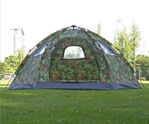 Buy cheap 5 to 8 Person Family Camping Tent Camouflage Woodland Camping Tent Easy Setup Instant Pop up Tent(HT6051) from wholesalers
