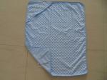 Buy cheap newborn baby boys soft short velvet mickey dot double layer shawl blanket from wholesalers