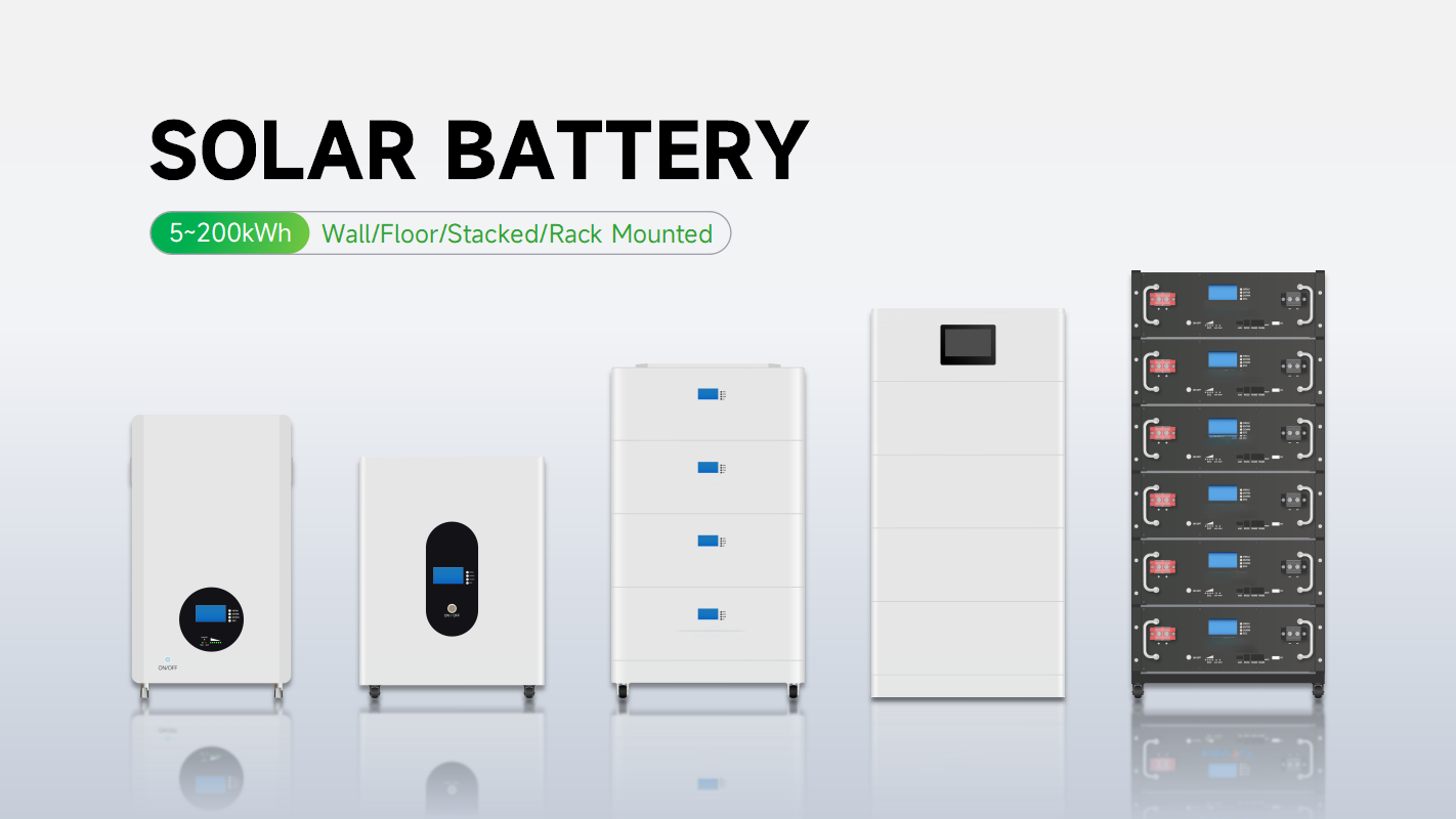 48V/51.2V 100Ah Solar Lithium Ion Battery Wall Mounted For 5-10 KWh Output Power Range