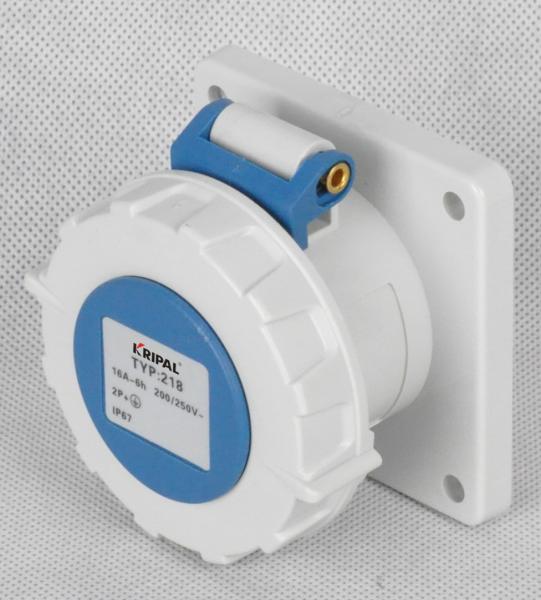 Buy cheap Straight IP67 Outdoor Industrial Panel Mounted Receptacles /Sockets 16A,32A,63A,125A 2P+E, 3P+E 3P+N+E from wholesalers