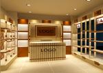 Various Shapes Shoe Store Display Shelves / Footwear Display Stands Any Color