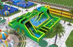 Buy cheap 18m Long Ball Pit Interactive Challenge Inflatable Obstacle Course from wholesalers