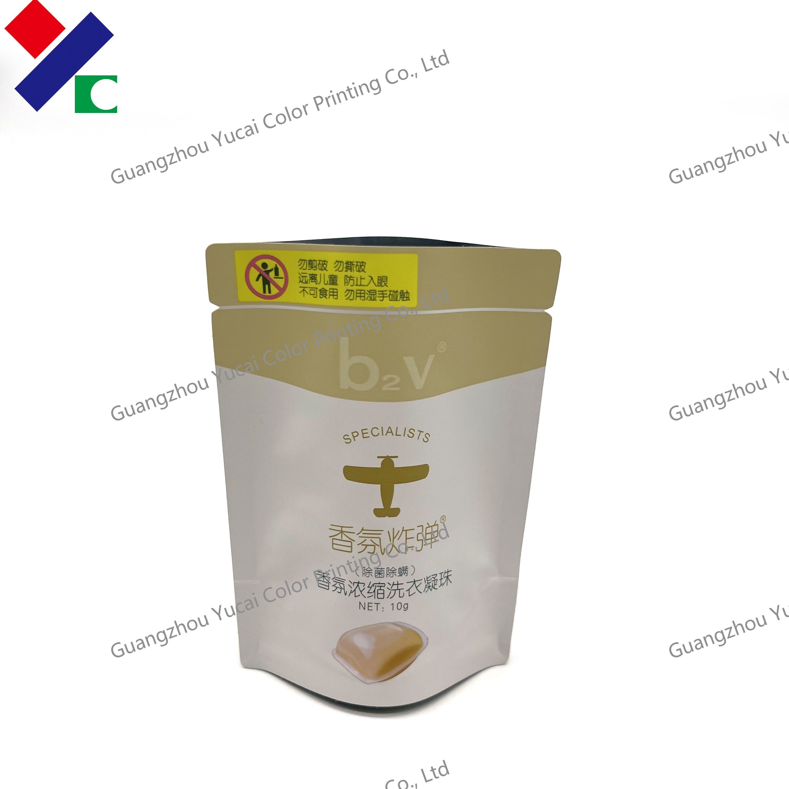 UV Printed Biodegradable Aluminum Foil Packaging Pouch For Bath Salt Bags