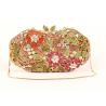 Buy cheap Women Luxury Multi Color Stone Clutch Bag Round Floral Pattern For Bridal Party from wholesalers