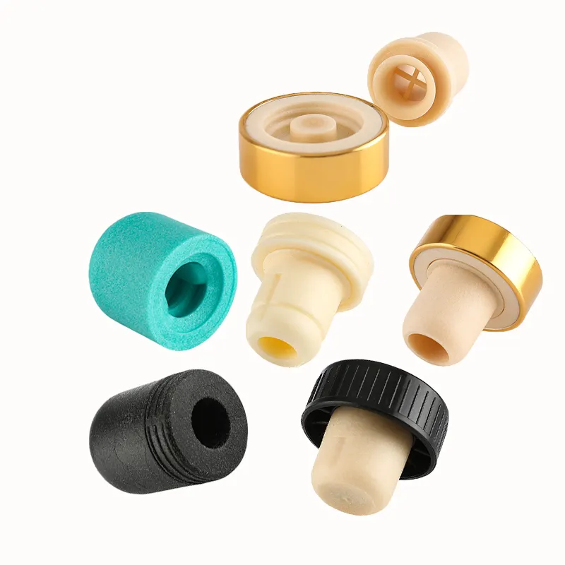 Aluminum Plastic Whiskey Gin Vodka Cap with Custom Color Bottle Stopper and T Cork