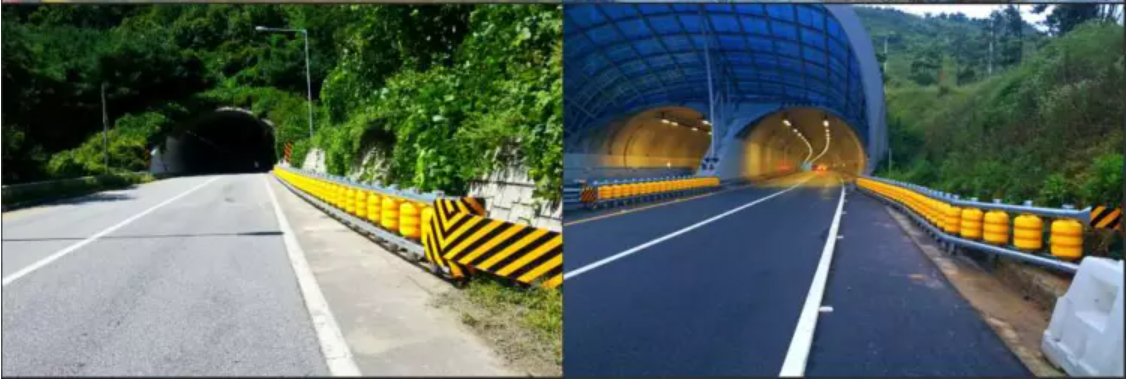 Anti Corrosion Road Safety Rotary Guardrail EVA/PU Foam Drum Barrel Traffic