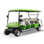 6+2 Seat Electric Golf Buggy AC System With Road Tire Optional Lead Acid Battery