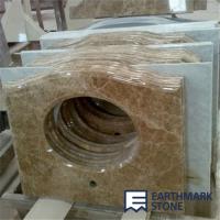 Buy cheap Light Emperador Brown Marble Bathroom Vanity Top product