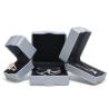 Buy cheap Grey PU Leather Luxury Jewelry Box for Ring Necklace Bracelet Set Packaging by Hanhong from wholesalers