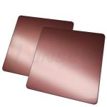 1250mm Decorative Stainless Steel Sheet Bead Blasted Finished Rose Gold Grade