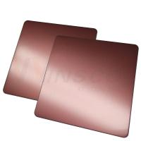 Buy cheap 1250mm Decorative Stainless Steel Sheet Bead Blasted Finished Rose Gold Grade product