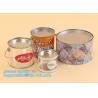 Buy cheap 1 gallon clear plastic paint cans for packaging,Plastic Food Grade Clear PET Can Round Food Storage Container Screw Lid from wholesalers