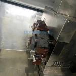 CNC Metal Lathe Machine TCK56 750mm Belt Drive Hydraulic Servo Turret Turning