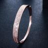Buy cheap Fashion White Round Zircon Bracelet For Women Shiny CZ Crystal Adjustable Chain Bracelet Female Bridal Wedding Jewelry from wholesalers