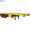 Buy cheap 40 Ton Payload Platform Thickness 3mm FUWA 3 Axle 40ft Flatbed Semi Trailer from wholesalers