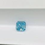 Fancy Asscher Cut Lab Grown Blue CVD Diamonds 2.11ct IGI Certified