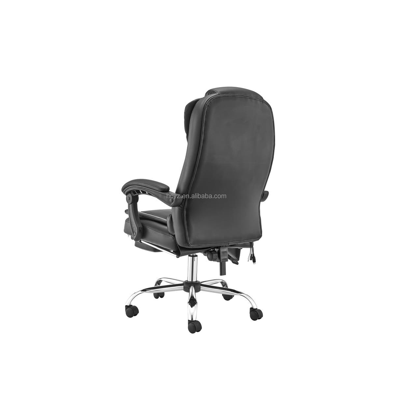 Traditional Design Style Gaming Chair with Heater Function and Synthetic Leather Cover