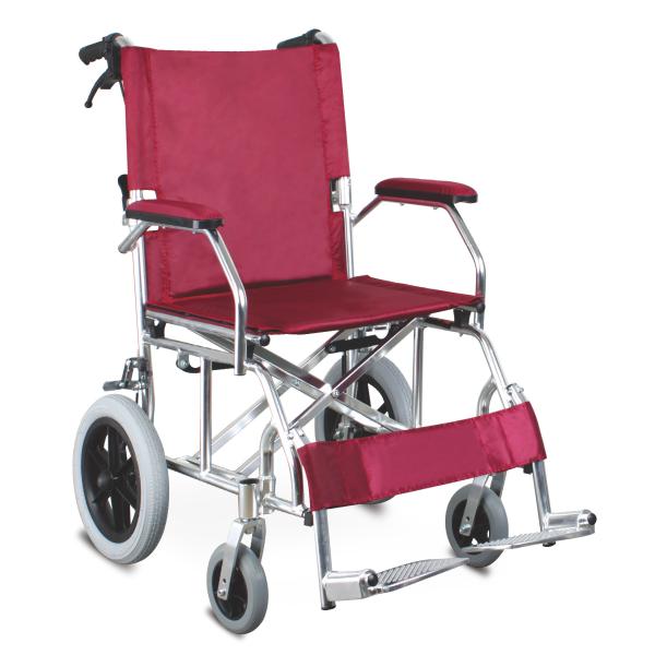 Buy cheap 12inch PU Travelite Folding Transport Wheelchair Linkage Brake from wholesalers