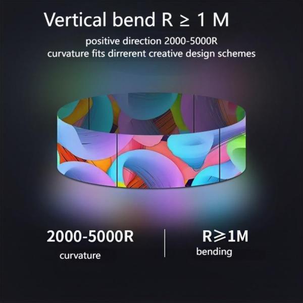 OLED display showing color test