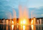Classic Dubai Singing Fountains , Multi Colored Flaming Water Fountain