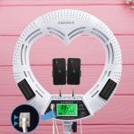 LCD Dispaly 18 Inch LED Ring Light Heart Shaped 3200k 5500k Live Stream fill
