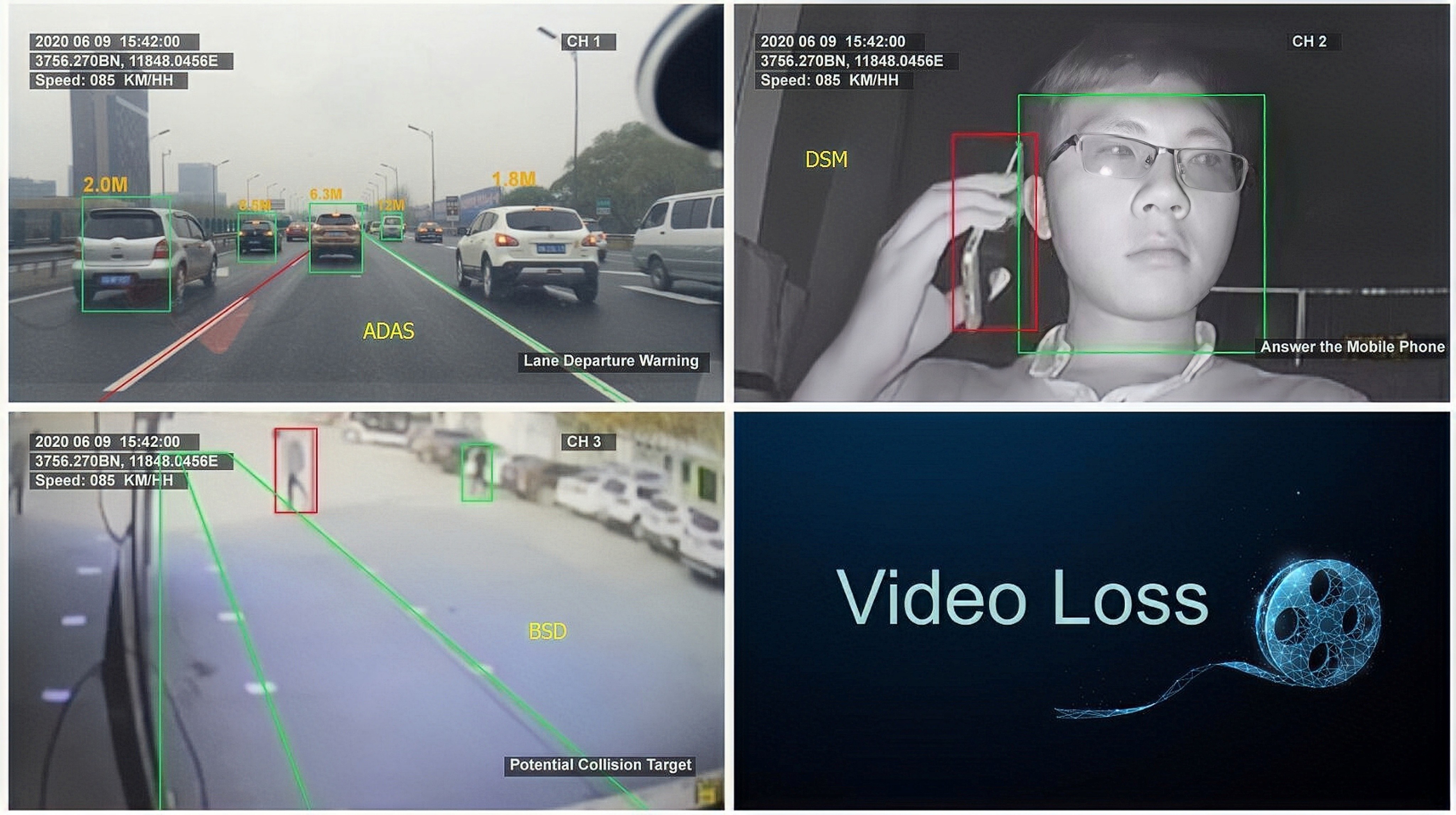 4G GPS Wifi DSM System Anti Nap Distraction Fatigue Sensor For Driver Safety Eye In Spanish Portuguese Turkish