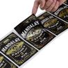 Buy cheap Embossed 10 Colors Rectangle CMYK PMS Cosmetic Label Stickers from wholesalers