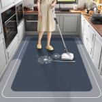 Buy cheap PU Leather Surface Waterproof Kitchen Runner Washable Non Skid Bathroom Mats from wholesalers