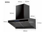 High-end Range Hood With Baffle Filter,Oil Fume Separation And Purification, Oil
