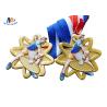Buy cheap 65*4MM Badminton Sports Cut Out Medals With Ribbon from wholesalers