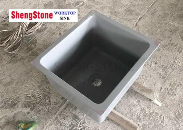 Buy cheap Laboratory Parts Grey Color Epoxy Resin Sink , Acid Resistant Laboratory Sinks from wholesalers