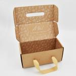 White Kraft Corrugated Mailer Boxes Artpaper Collapsible Shoe Box With Carry