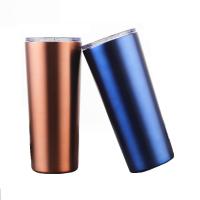 Buy cheap 17oz Red Blue Stainless Steel Coffee Tumbler Ice / Hot Drink Mugs With Straws product