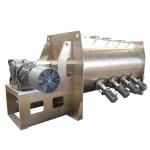 Carbon Steel Drum-shaped Plough shear Mixer For Fertilizer / Animal Feed