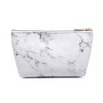 Custom Waterproof PU Leather Makeup Bag Marble Toiletry Travel Beauty Bag