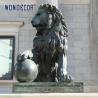 Buy cheap Animal Art Large Bronze Lion Statue Life Size Metal Casting And Polishing from wholesalers