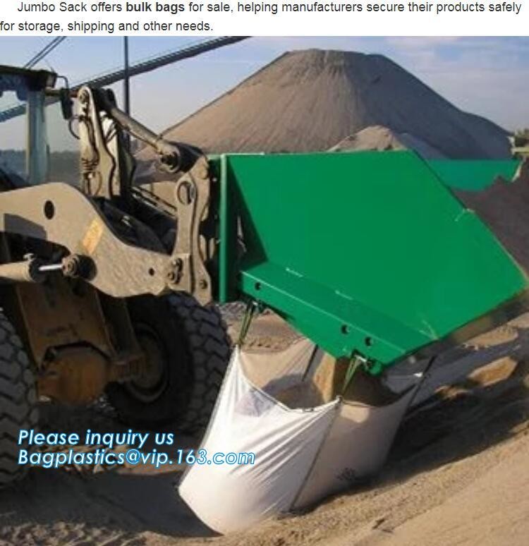 100% New Virgin Polypropylene PP Woven Big Bulk Bag Jumbo Bag FIBC For Packing Sand 1 Ton 1.5 Ton 2 Ton Made In package